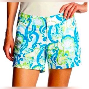 Lilly Pulitzer Callahan Short Crystal Coast Size 0